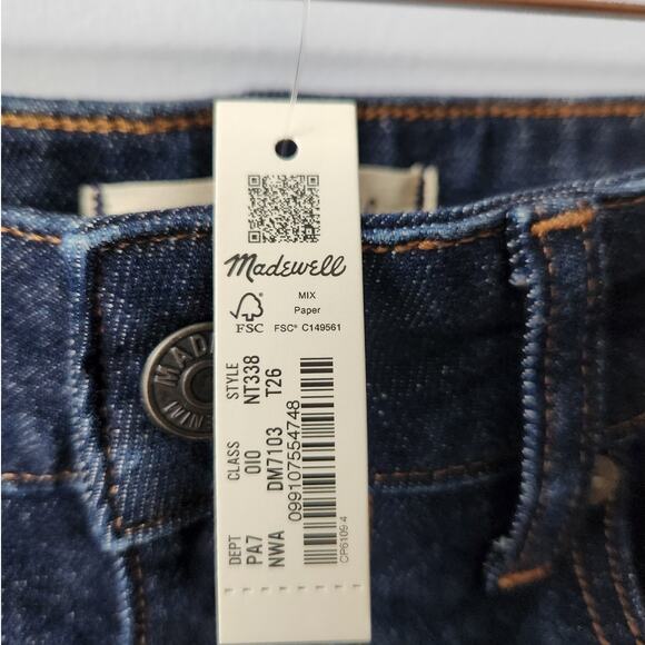 NWT Madewell The Tall Curvy '90s Straight Jean Black 26 T - Picture 9 of 11